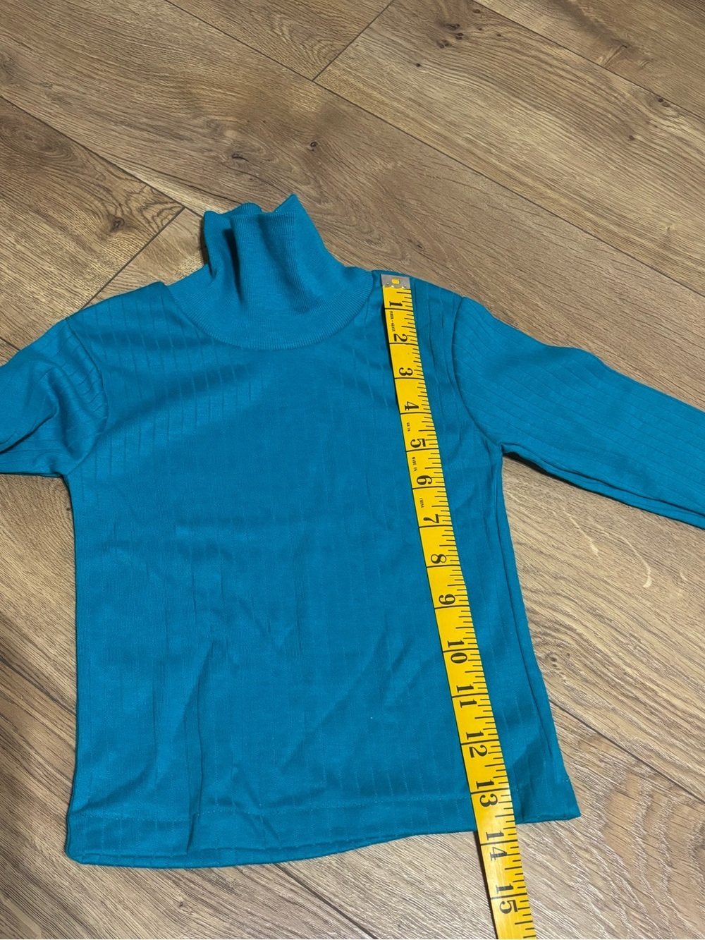 Vintage Garanimals Toddler Turtlenecks Aqua Blue Soft Cotton shirt Size 2T NWT - Picture 3 of 7